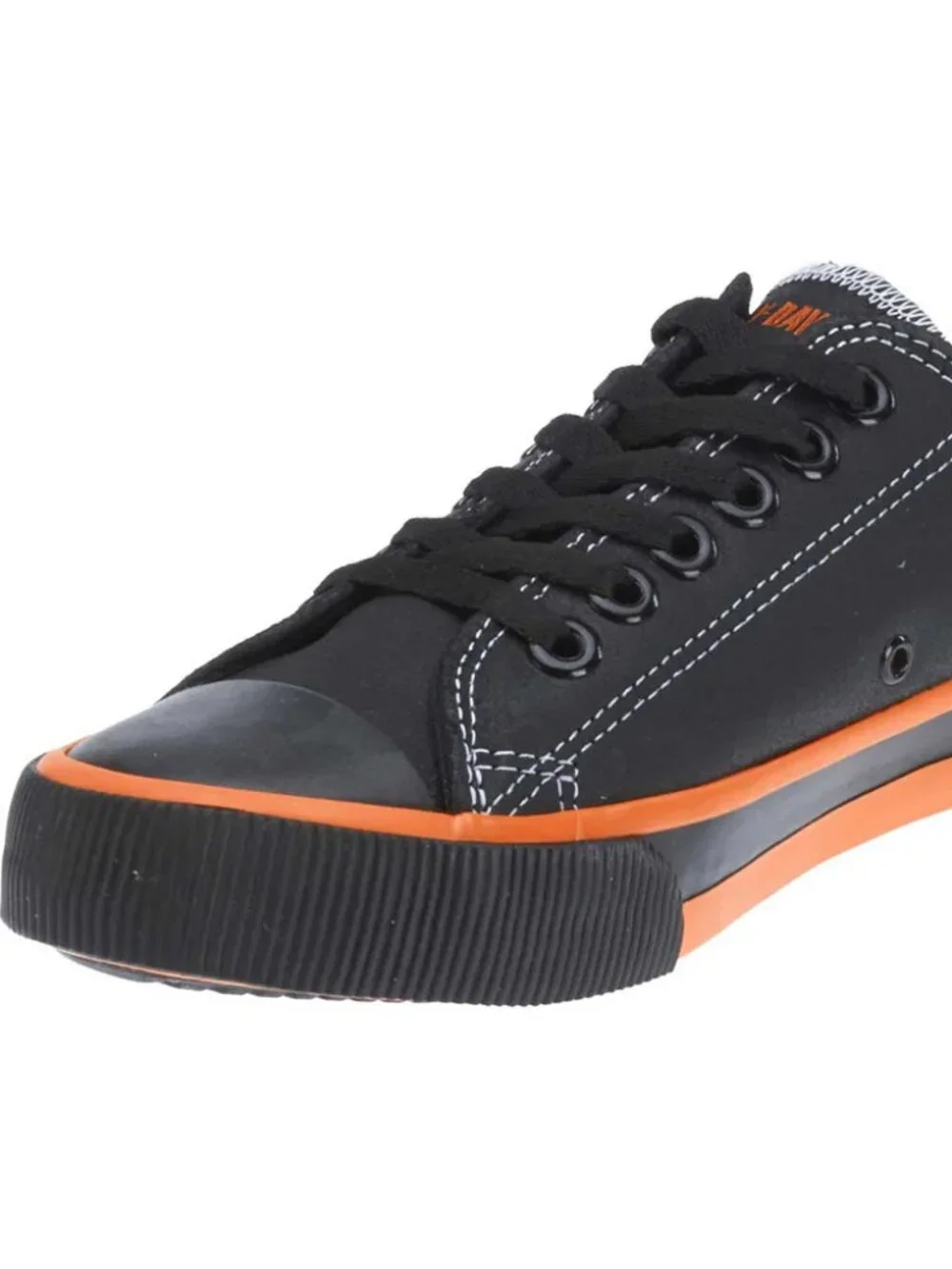 Harley-Davidson Women's Zia 2-Inch Leather Low-Cut Sneakers, Black D83816 (10M)